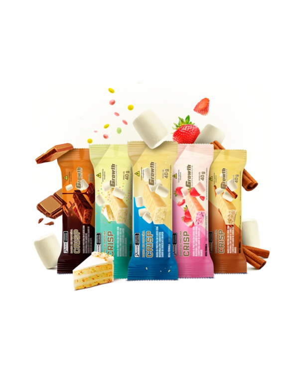 Barra Crisp com Whey Protein - Display C/ 12 Un.