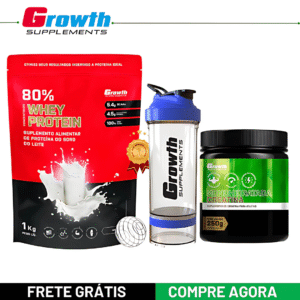 Kit Whey + Creatina + Shake